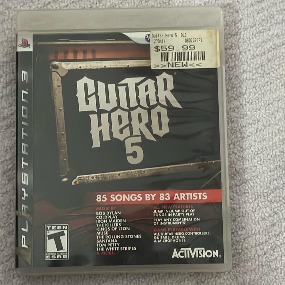 Guitar Hero, 5, for PlayStation 3